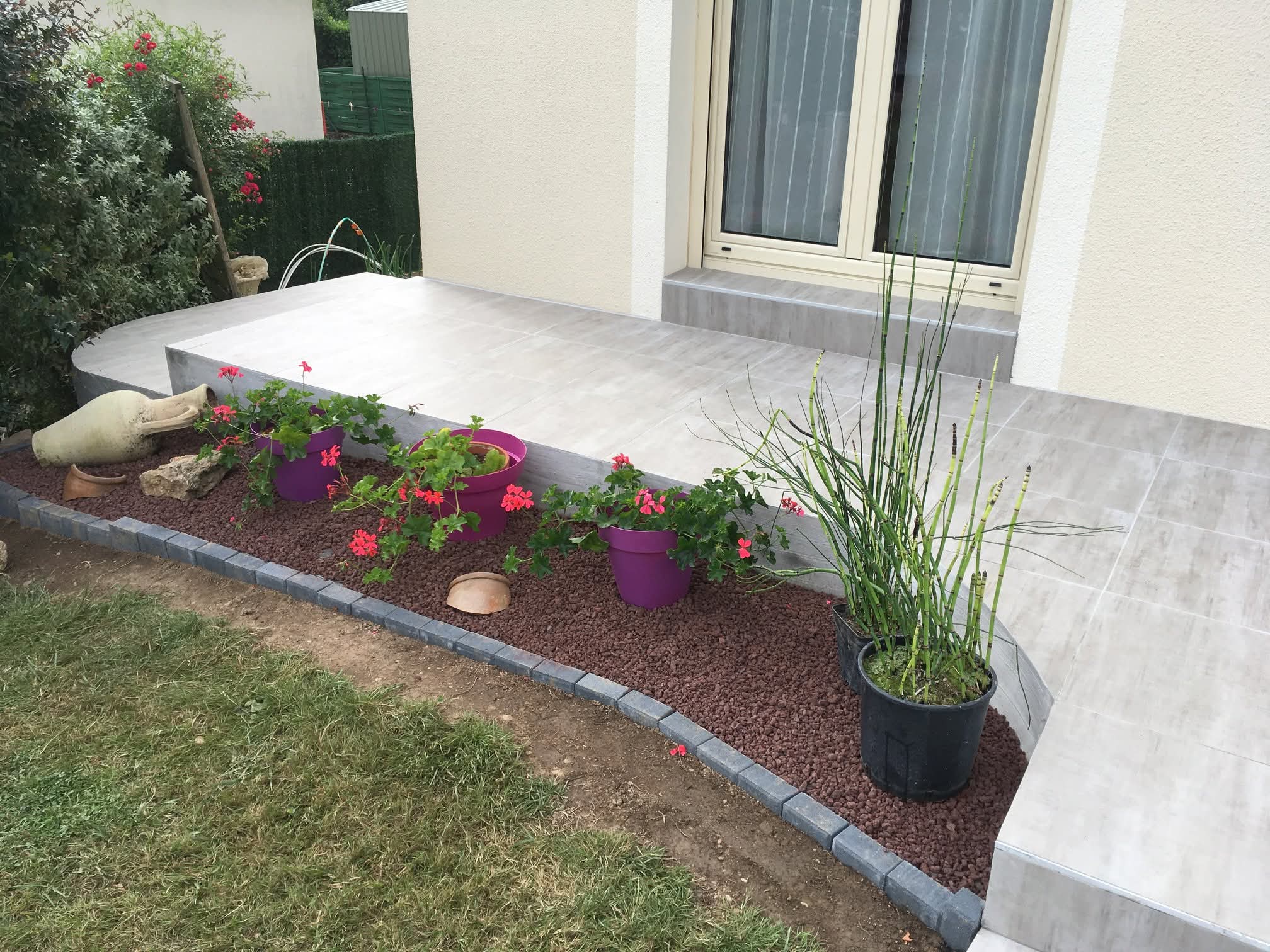 Terrasse carrelée antidérapante